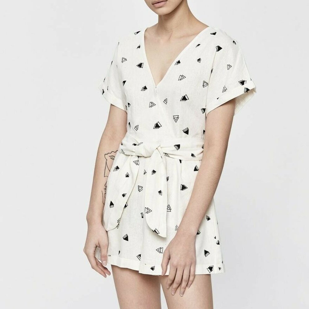 Stelen Graphic Short Sleeve Romper